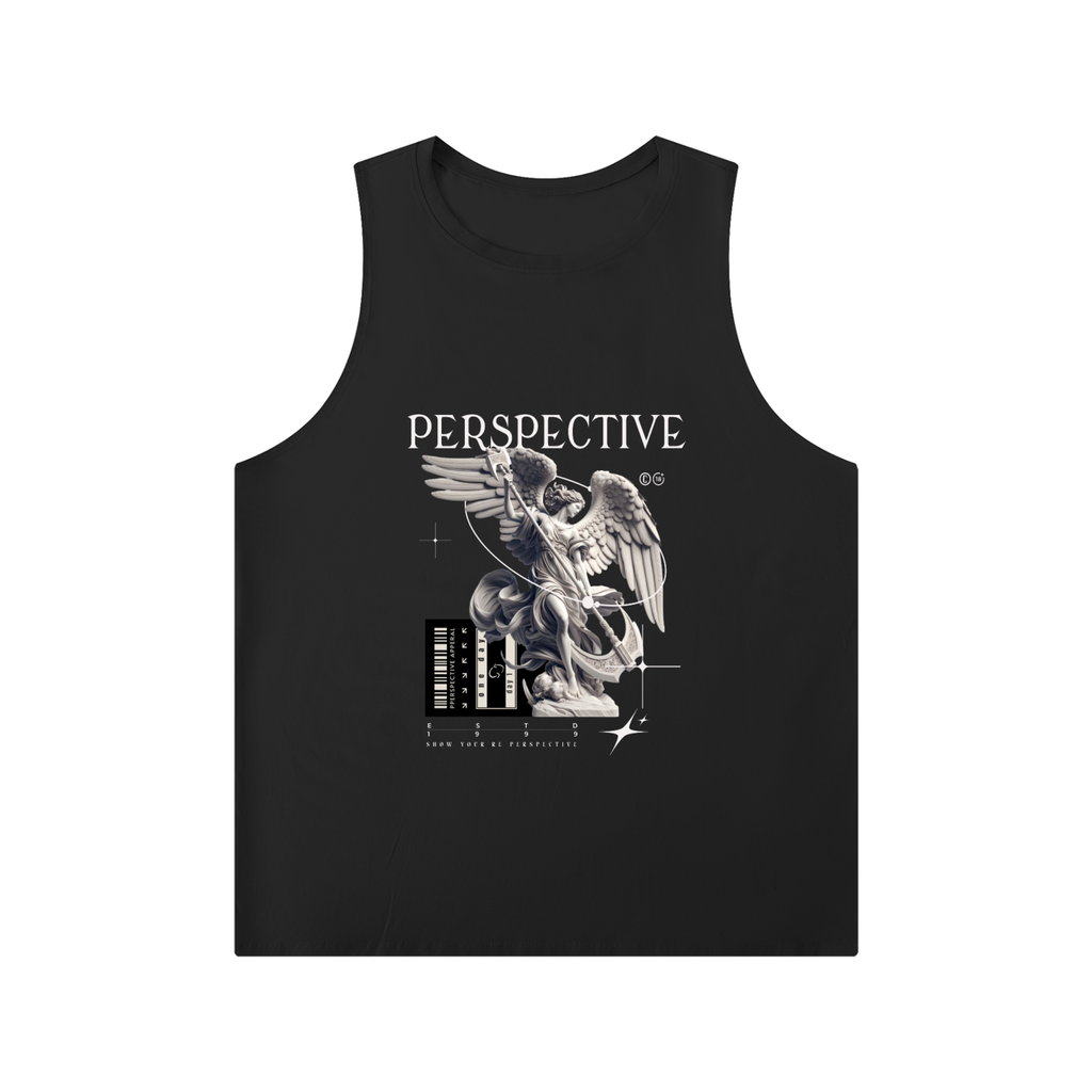 Men's Solid Color Crewneck Tank Top