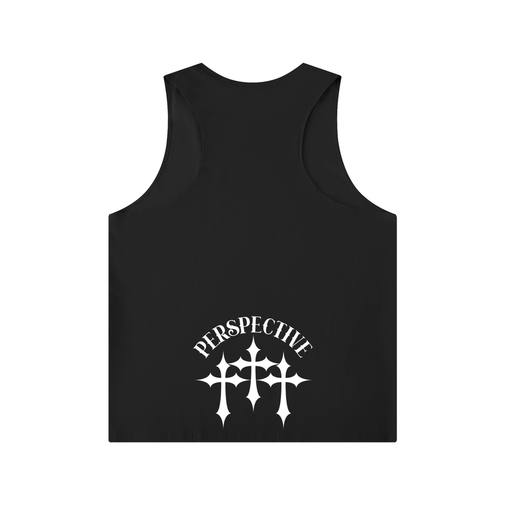 Men's Solid Color Crewneck Tank Top